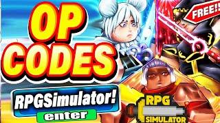 ALL NEW *SECRET CODES* IN ROBLOX RPG SIMULATOR ( all new secret codes in roblox rpg simulator ) NEW