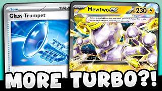 Mewtwo ex is MORE TURBO Now Thanks to Glass Trumpet!