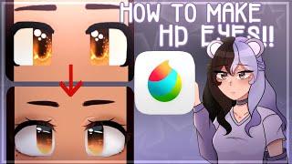 How To Make HD Minecraft Eyes! | Medibang Paint Tutorial