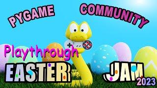 Playing Pygame Community Easter Jam 2023 Games with @baconinvader