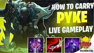 How To CARRY As Pyke In 6.0B - Wild Rift HellsDevil Plus Gameplay