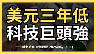 2025/06/03(二)   美元三年低，科技巨頭強，美股要創高？