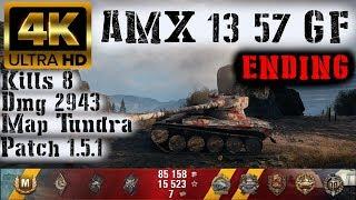 World of Tanks AMX 13 57 GF - 8 Kills 2.9K Damage - ENDING