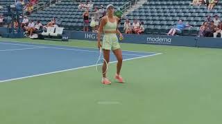 Maryna Zanevska Last Hoorah. Last Professional Pactice. Last Match