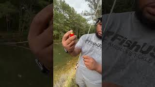 How to put on a bobber/cork! #fishing #crappie #bankfishing