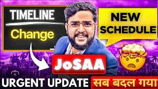 JoSAA 2025 Urgent Update: Revised Schedule Announced | New Dates for IIT, NIT, IIIT, GFTI Admission