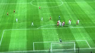 Andone’nin kaçırdığı net gol pozisyonu   Galatasaray-Realmadrid