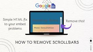 Remove Scrollbars | Google Site Embeds | HTML/CSS