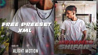 Free preset + XML | alight motion | badass edit | like junior retro | #alightmotionpreset