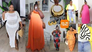 Yall I'm IMPRESSED! FIRST *plus size* Temu Clothing Haul! Spring 2024