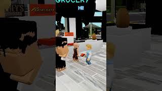 Toddler helps poor family .. #roblox #brookhaven