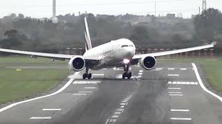 Plane Almost Misses The Runway