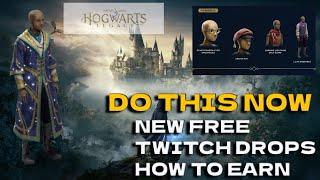 Hogwarts Legacy - RARE NEW TWITCH DROPs (Merlin's Cloak) How to Obtain Exclusive Items! Xbox/Pc/PS5