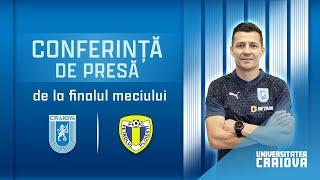 Conferința de presă de la finalul meciului cu FC Petrolul.