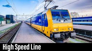 Train Cab Ride NL / HSL / Watergraafsmeer - Amsterdam - Breda / TRAXX Intercity / May 2019