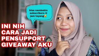 TIPS CARA JADI PENSUPPORT GIVEAWAY KHAIRUNNISA ADLINA