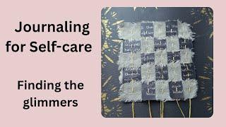 Weaving and stitching paper and cloth for mixed media
