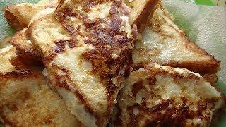 Вкусненькие гренки с начинкой из колбасы и сыра.