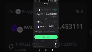 How to Swap mXen Airdrop token to Matic Polygon in Trust Wallet