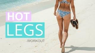 HOT LEGS WORKOUT - Toned Thighs & Calves | Rebecca Louise
