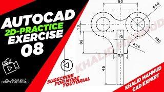 AutocAD 2D Practice Drawing/Exercise-8/Basic & Advance Tutorial