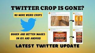 Twitter Crop Update - Twitter Crop is Gone - RIP Twitter Crop