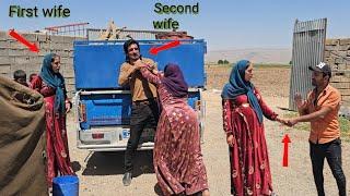 The second wife's brutal attack on Asghar and Afsaneh in the absence of Isa