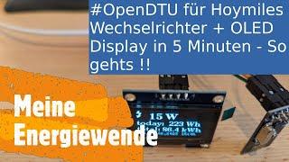 #Hoymiles + #OpenDTU + OLED Display