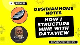 How I Structure My Home Note in Obsidian with Dataview