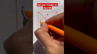 How many Triangles can you see? #math #tutor #youtube #shorts #mathtrick #learning #youtubeshorts