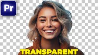 How to EXPORT a TRANSPARENT VIDEO in Premiere Pro