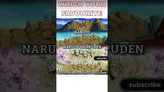 which your favourite Naruto generation #anime #naruto #trending #shorts