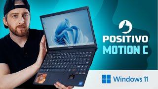 Unboxing POSITIVO Motion C Notebook BARATO com Windows 11 de fábrica  processador Celeron e SSD