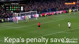 Kepa vs Frankfurt penalty saves