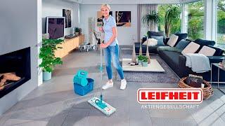 Как мыть полы шваброй и ведром с отжимом Leifheit Profi Compact