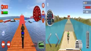 Extreme Bike Stunts Mania 3D vs Moto Hill Racing 3D | New GamePlay Android 2017