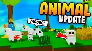 *ANIMAL UPDATE* Leveling, Spawn Eggs, Sheep, Wipe & MORE!! in Roblox Islands (Skyblock)