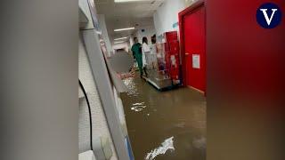 Las fuertes lluvias en Madrid dejan grandes destrozos en dos hospitales públicos