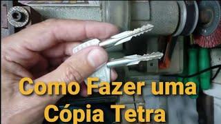  3 ª Aula - Como fazer Cópia de Chave Tetra e Yale Simples  -  @CHAVEIRO H M - Locksmith