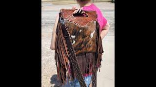 The Fringy Cowhide Bag with Maker's Leather Supply