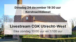 Livestream 24 december 19:30 uur Kerstnachtdienst CGK Utrecht-West (Mattheüskerk)