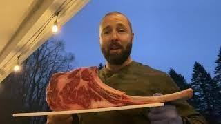 Caveman Style Tomahawk Ribeye on the Big Green Egg! Amazing or Bust?