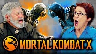 ELDERS PLAY MORTAL KOMBAT X (Elders React: Gaming)