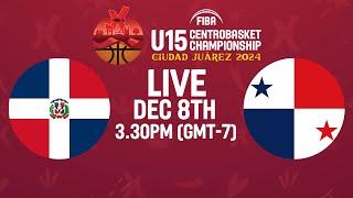 LIVE - Dominican Republic v Panama | FIBA U15 Centrobasket Championship 2024 | 3rd Place Game