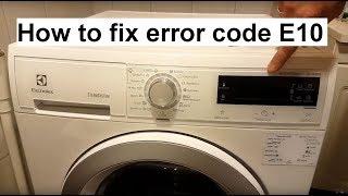 How to fix Electrolux/AEG error code E10