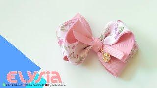 Laço Shabby  Shabby #Ribbon Bow  DIY by Elysia Handmade