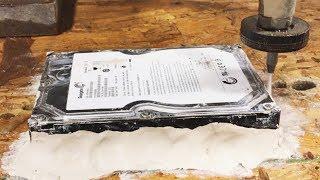 How To Erase A Hard Drive With A 60,000 PSI Waterjet - reverse data recovery