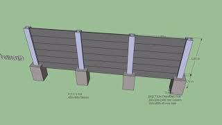 Precast boundary wall