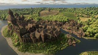 Walking through Middle-Earth  Minecraft Lord of the Rings Ambience [Burneburg]