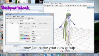 Adding Bone Groups in PMD and/or PMX Editor